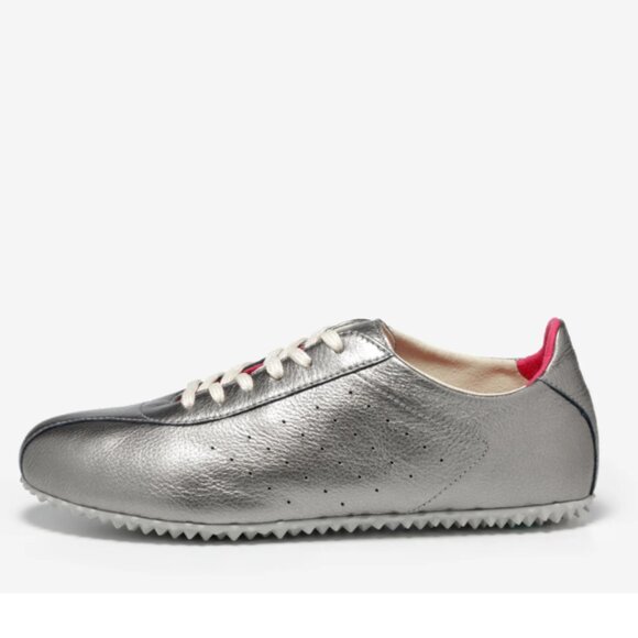 NEW PLAE Leather Sun Metallic Sneakers in hematite color unisex 725 3t2 - Picture 13 of 16